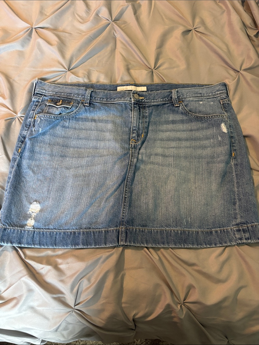 Old Navy Light Blue Denim Mini Skirt